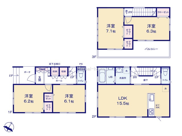 上尾駅 徒歩46分 構造:木造ガルバリウム鋼板葺土地面積:81.47平米 ( 24.64坪 ) 建物面積:99.93平米 ( 30.22坪 )