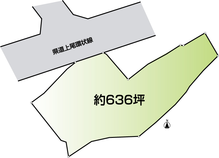 上尾駅　徒歩39分　土地面積:2103平米 ( 636.15坪 )　