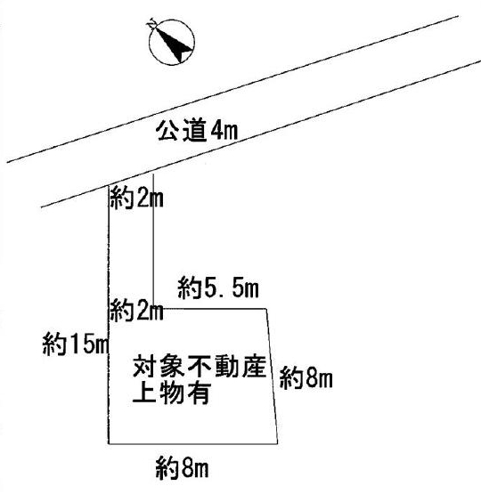 北上尾駅　徒歩18分　土地面積:115.17平米 ( 34.83坪 )　