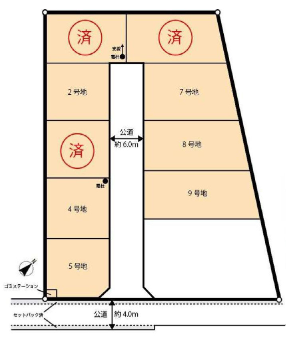 上尾駅　徒歩8分　土地面積:166.01平米 ( 50.21坪 )　