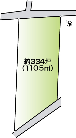 桶川駅 徒歩47分 土地面積:1105平米 ( 334.26坪 )