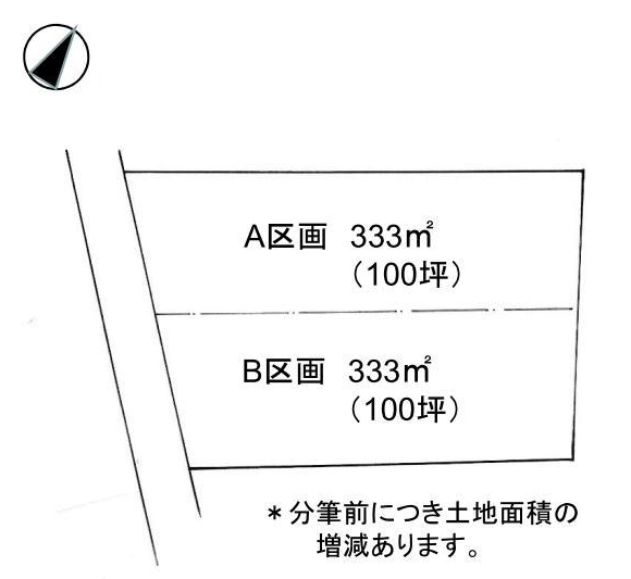 北上尾駅 徒歩29分 土地面積:333平米 ( 100.73坪 )